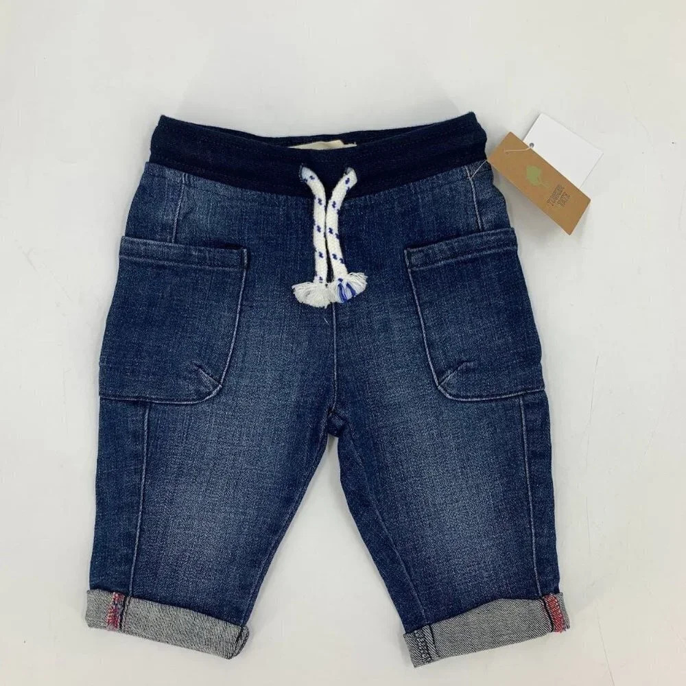 Tucker + Tate Baby Denim Knit Adjustable Elastic Waist Toddler Jean SZ 18M NWT